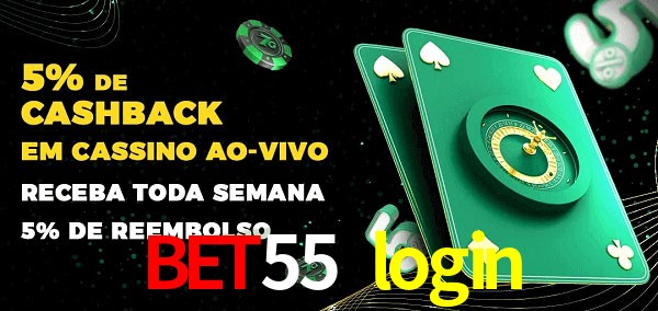 Promoções do cassino ao Vivo bet55 login
